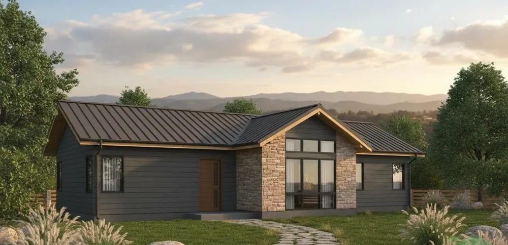 Проект Одноэтажный дом 13 на 9, 87 м2