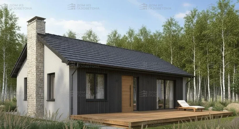 Проект Одноэтажный дом 17 на 11, 134 м2