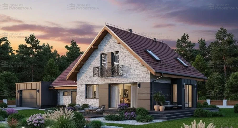 Проект Двухэтажный дом 16 на 11, 202 м2