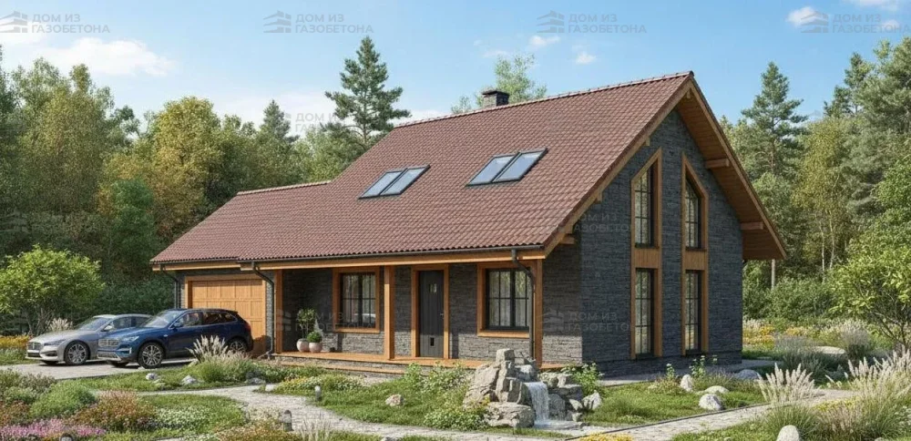 Проект Двухэтажный дом 11 на 16, 149 м2