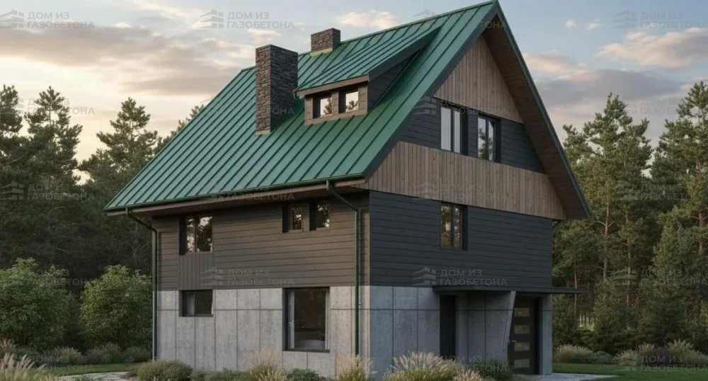 Проект Трёхэтажный дом 10 на 11, 193 м2