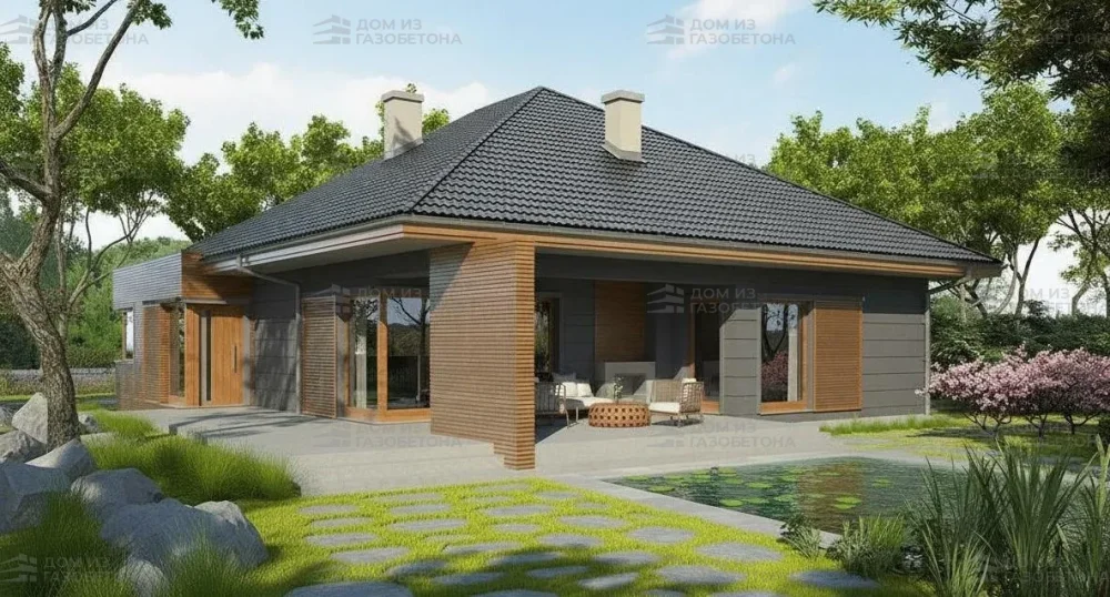 Проект Двухэтажный дом 14 на 23, 267 м2