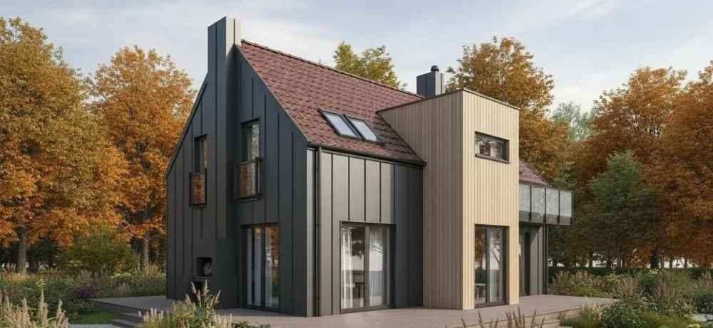 Проект Двухэтажный дом 12 на 9, 123 м2