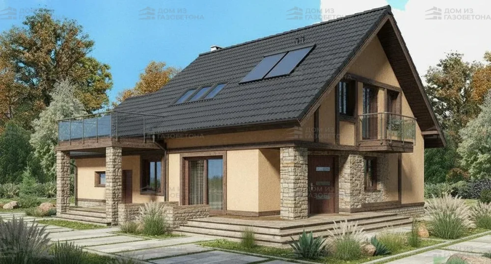 Проект Двухэтажный дом 16 на 11, 191 м2