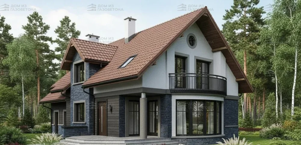 Проект Двухэтажный дом 19 на 13, 234 м2