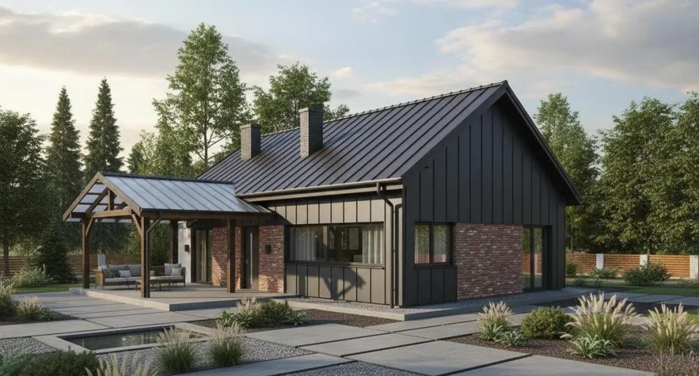 Проект Двухэтажный дом 15 на 15, 192 м2