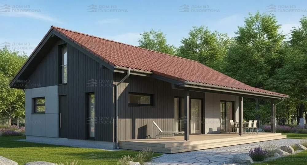 Проект Одноэтажный дом 14 на 18, 145 м2