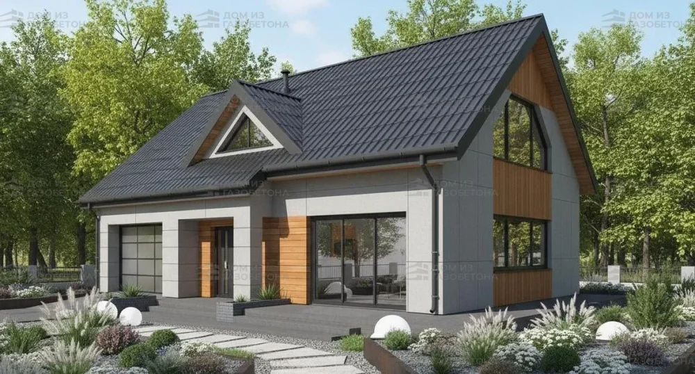 Проект Двухэтажный дом 12 на 9, 168 м2