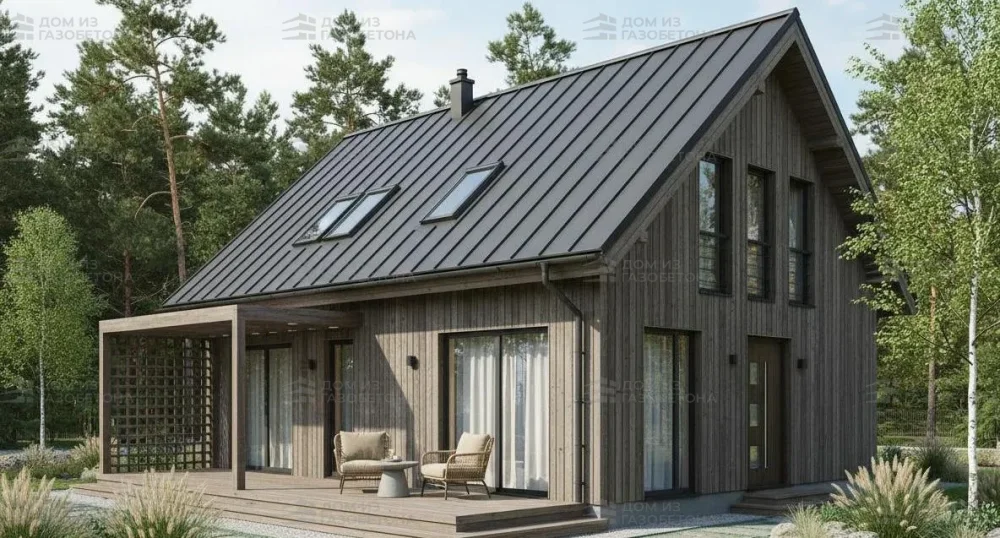 Проект Двухэтажный дом 11 на 10, 128 м2