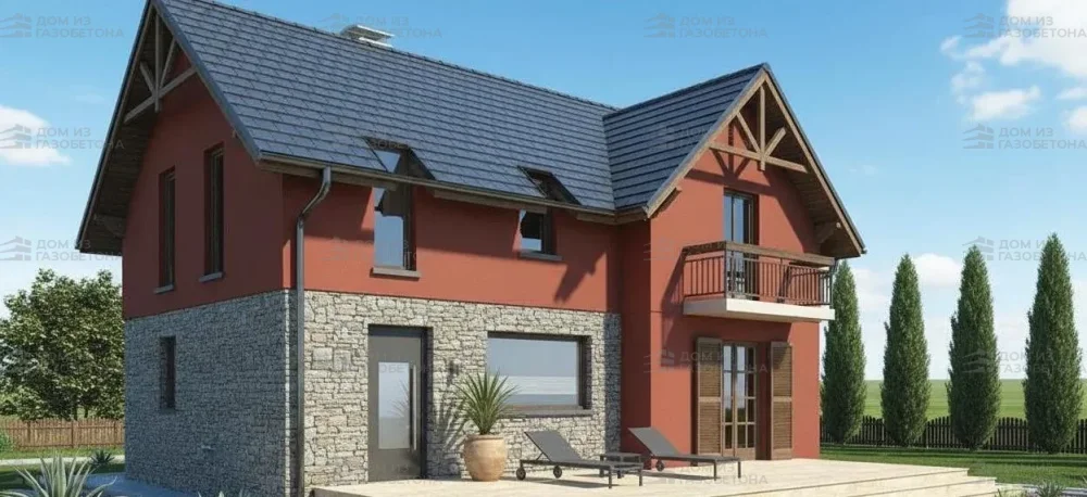 Проект Двухэтажный дом 10 на 11, 118 м2